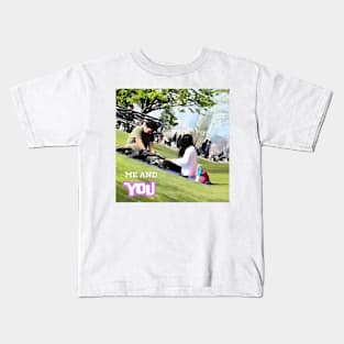 cute nyc blanket couple meme 2024 pt2 Kids T-Shirt